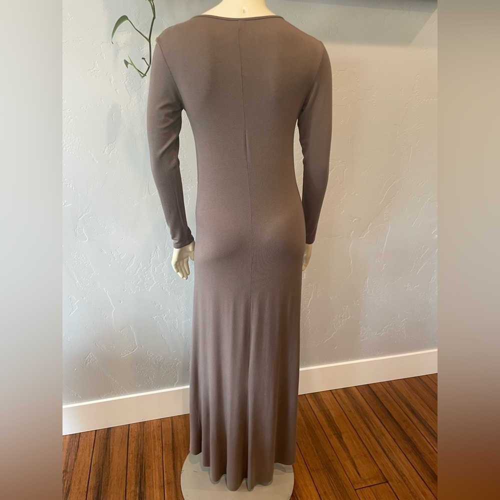 Women’s modal long sleeve high low stretch maxi dress size S - Picture 3 of 4